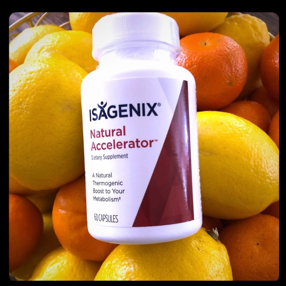 4 isagenix natural accelerator bottles.